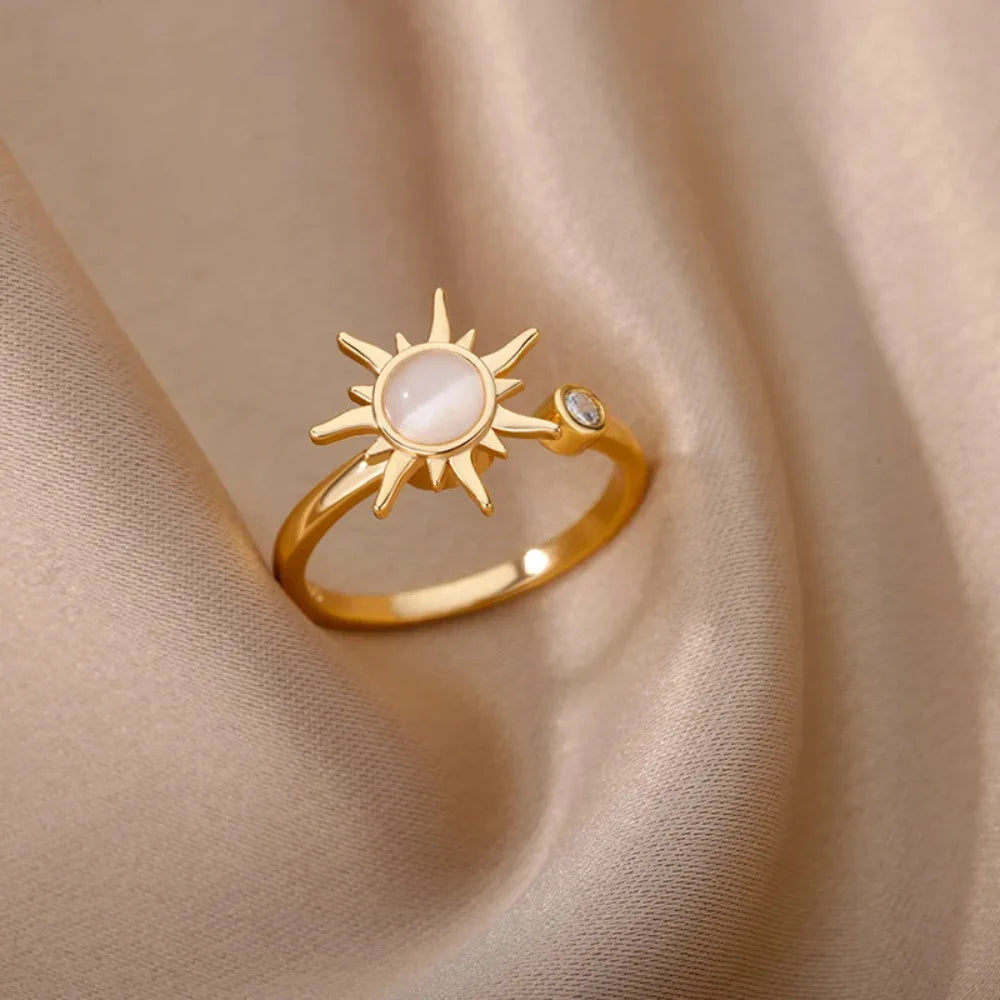 Aura Sunflower Ring